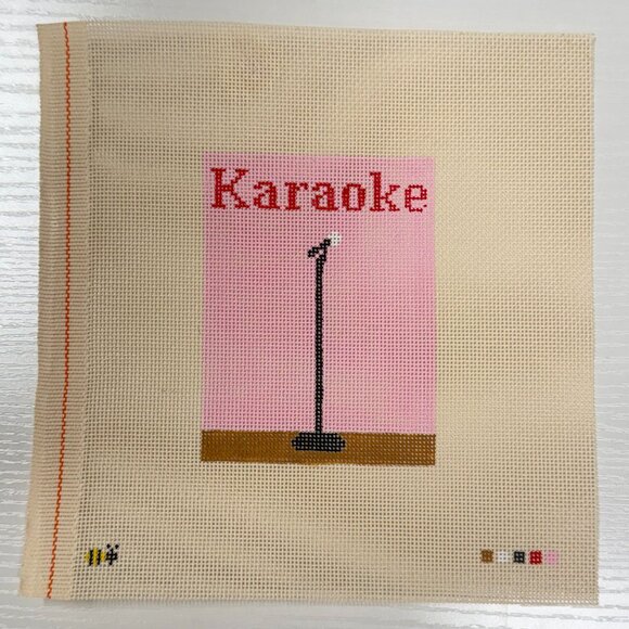 The Seamless Bee LLC Other - Karaoke Needlepoint Canvas